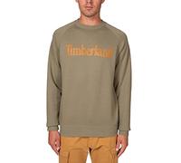 Timberland Northwood TFO Wordmark Logo Brushback Crew Neck Medium Grey Heather Sweat-Shirt À Capuche Sport Homme
