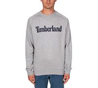 TIMBERLAND Northwood TFO Wordmark Logo Brushback Crew Neck Medium Grey Heather Sweat-Shirt À Capuche Sport, XL Homme