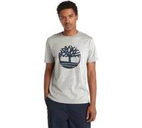 Timberland Northwood Tree Logo Short Sleeve Tee Medium Grey Heather Taille: S | T-shirts avec imprimés Outlet | Homme | Gris