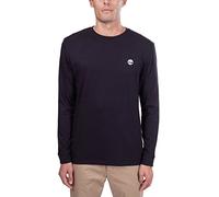 Timberland Oyster River TFO Chest Logo Long Sleeve Tee (Reg) Black T-Shirt Manches Courtes, Noir, XL Homme