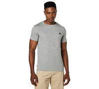 Timberland Oyster River TFO Chest Logo Shortsleeve Tee (Slim) Shirt, Gris (Medium Grey Heather), XL Homme