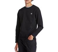 Timberland Oyster River Tfo Logo brossé sur la poitrine Col rond à manches longues Chili Oil-App Sweatshirt Homme, Noir , XXL
