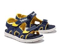 Timberland Perkins Row-2-strap, Sandales Bout ouvert mixte enfant, Bleu (Black Iris Xn0), 34 EU