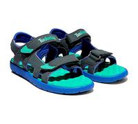 Timberland Perkins Row 2-Strap, Sandales Bout Ouvert Mixte Enfant, Gris (Grigio (Dark Shadow) Tb0a24zg0281), 25 EU