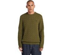 Timberland Phillips Brook Cable Crew Neck Sweater Dark Olive Taille: XXL | Pulls Outlet | Homme | Vert