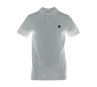 Timberland - Polo en coton à manches courtes - Homme - Tops - Blanc - Taille: L