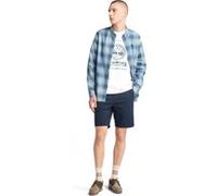 Timberland Poplin Check Shirt Dark Denim Yd Taille: S | Casual chemises Outlet | Homme | Bleu