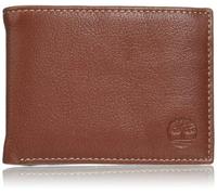Timberland Portefeuille de sécurité pour homme en cuir véritable avec blocage RFID - Marron - Taille unique