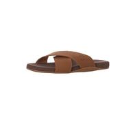 Timberland Homme Seaton Bay Cross Strap Slide Sandales, Marron Rust Leather, 43 EU