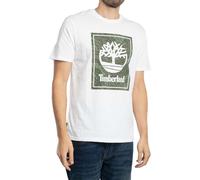 Timberland Pour des hommes T-shirt avec logo camouflage, blanc