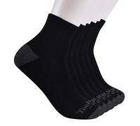 Timberland PRO Lot de 6 Paires de Chaussettes Performance décontractées, Noir, L Homme