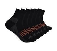 Timberland PRO 6-Pack Quarter Socks Chaussettes, Noir, Lot de 6, XL Homme