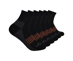 Timberland PRO 6-Pack Quarter Socks Chaussettes, Noir, Lot de 6, XL Homme