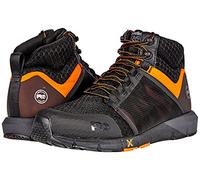 Timberland PRO Chaussures de travail Radius Mid Composite à bout de sécurité industriel pour homme, noir/orange, 9.5 X-Wide