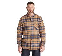 Timberland PRO Chemise en flanelle pour homme A6D4T Woodfort - Poids moyen, Bottes de blé Yd, Taille 3XL