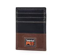 Timberland PRO Leather Front Pocket Wallet with Money Clip Accessoire, Teck, Taille Unique Homme