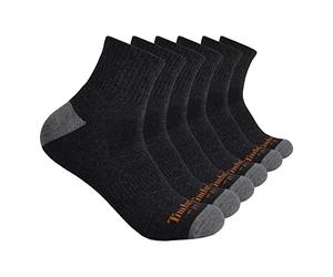 Timberland PRO Men's TB219980TA Performance Quarter Length Socks 6-Pack - Large - Charcoal Heather