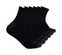 Timberland PRO Men's TB219980TA Performance Quarter Length Socks 6-Pack - X-Large - Black