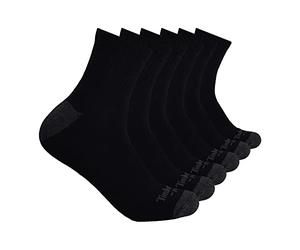 Timberland PRO Men's TB219980TA Performance Quarter Length Socks 6-Pack - X-Large - Black