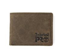 Timberland PRO Portefeuille RFID en Cuir avec Poche Rabattable Amovible et Porte-Cartes, Marron foncé/Pullman, Taille Unique Homme