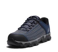 Timberland PRO Powertrain Sport Chaussures de travail sportives industrielles avec bout de sécurité en alliage pour homme, gris/bleu marine, pointure 43, larges