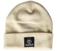 Timberland Casquette de Montre Courte avec étiquette tissée Bonnet, crème, Taille Unique Homme