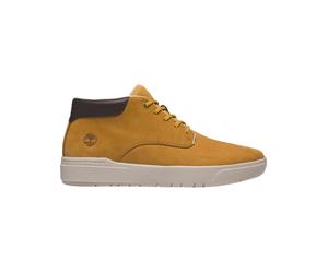 Timberland - Sneakers en cuir - Seneca Bay Mid Lace Up Sneaker Wheat en Cuir - Taille 8,5 US - Marron Marron 8,5 US
