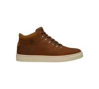 Timberland - Sneakers montantes en cuir - Lisbon Hill Mid Lace Up Sneaker Medium Brown Full Grain en Cuir - Taille 9,5 US - Marron Marron 9,5 US