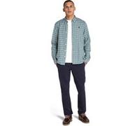 Timberland Solucell Gingham Shirt Silver Blue Yd Taille: L | Casual chemises Outlet | Homme | Bleu