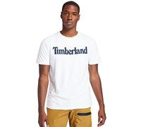 Timberland SS Linear Logo Tee T-Shirt Homme, 100 Blanc., M