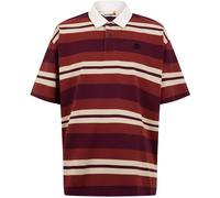 Timberland Ss Striped Rugby Polo Burnt Henna Y Burnt Henna Yd 2XL Male