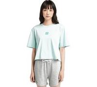 Timberland Stack Logo Short-sleeve Tee Eggshell Blue Taille: S | Chemises Outlet | Femme | Bleu