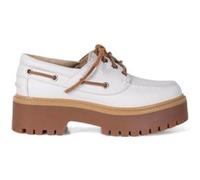 Timberland Stone Street Boat Shoe White Full Grain Taille: 39 W | Outlet | Femme | Blanche