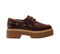 Timberland - Stone Street Leather Platform Mocassins - Femme - Chaussures - Brun - Taille: 37 EU