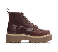 Timberland - Stone Street Mid Lace Up Boot - Femme - Chaussures - Rouge - Taille: 38 1/2 EU