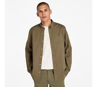 Timberland Solid Poplin Long Sleeve Shirt Vert M Homme