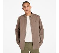 Timberland - Strech Poplin Long Sleeve Shirt - Chemise homme Chocolate Chip - XL