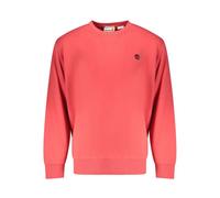 Timberland - SweaT-shirt en coton avec poignets et ourlet côtelés - Homme - Sweatshirts et sweats à capuche - Rouge - Taille: M