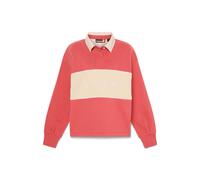 TIMBERLAND Sweat-shirt 'Lush Rugby Polo' crème / melon / blanc, Taille M