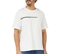 Timberland Short Sleeve Tee 3 Tier3 T-Shirt, White, S Homme