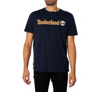 Timberland T- Shirt à Manches Courtes avec Logo linéaire Tricot, Saphir foncé, XL Homme