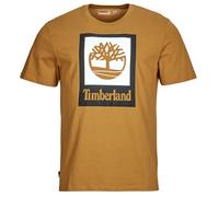 Timberland Stack Logo Colored Short Sleeve T-shirt Orange M Homme