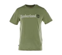 Timberland - T-shirt imprimé en coton à manches courtes - Homme - Tops - Vert - Taille: M