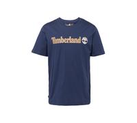 Timberland T-shirt Kennebec River – logo linéaire, manches courtes – Bleu Taille S Homme