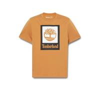 Timberland Stack Logo Colored Short Sleeve T-shirt Orange S Homme