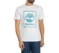 Timberland T-shirt pour homme avec logo Water Stack, White, blanc, Medium
