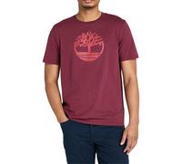 Timberland T-shirt pour Homme Kennebec River Tree Logo Rouge