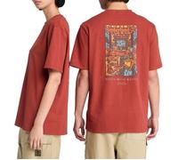 Vêtements Timberland Washed Boot Lab Back Graphic Tee pour Accessoires L Rouge