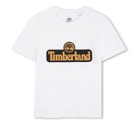 Timberland T60212 T-Shirt pour garçon, Blanc/Noir, 6 Ans