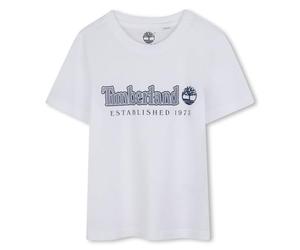 Timberland T60212 T-Shirt pour garçon, Bleu Marine/Blanc, 6 Ans